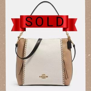 NWT Coach Marlon Hobo In Colorblock With Whipstitch